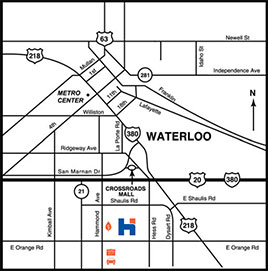 Map to Main Campus